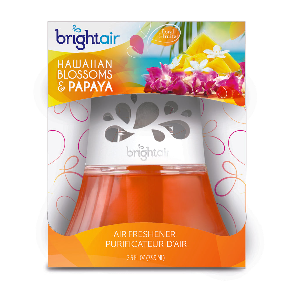 Désodorisant à l'huile parfumée Bright Air, parfum fleurs hawaïennes et papaye