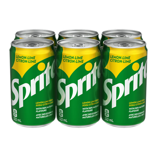 Coca-Cola Sprite - Canettes - 222 ml - Paquet de 4 x 6