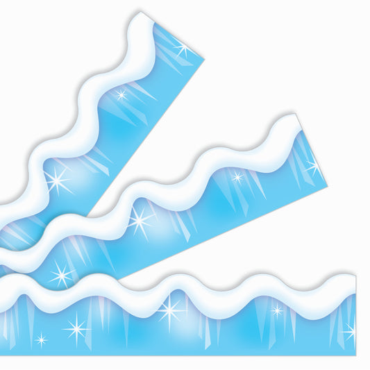 TREND enterprises Terrific Trimmers - 2.25" x 39" - Snow and Ice - 12 pack