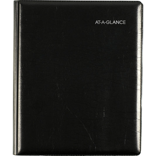 AT-A-GLANCE 2025 Executive Weekly/Monthly Planner - 8-3/4" H x 6-7/8" W - Black - English