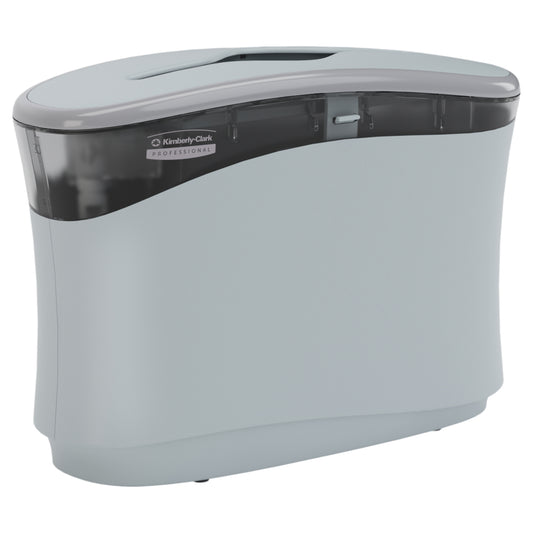 Kimberly-Clark Professional Countertop Folded Paper Towel Dispenser - 13.3" W x 9.0" H x 5.2" D - Soft Grey