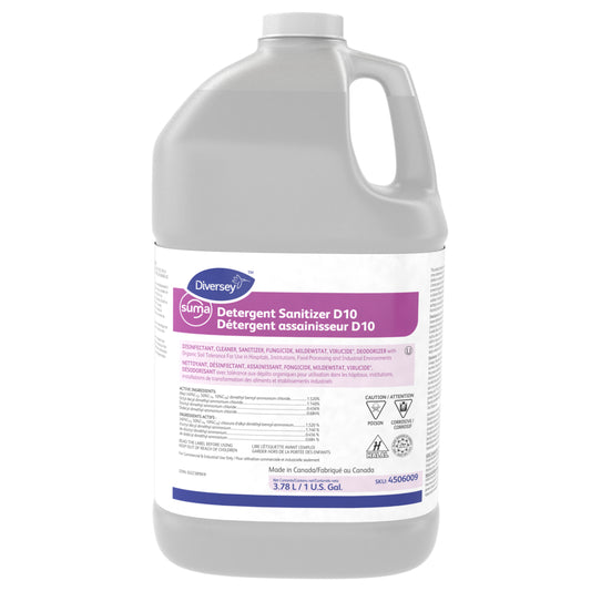 Détergent désinfectant Diversey Suma D10 - Lot de 4