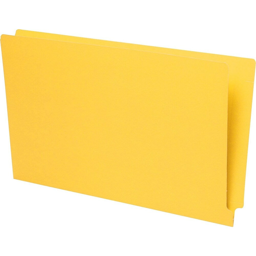 Pendaflex Reinforced Yellow End-Tab File Folders - Legal Size - 50/Box