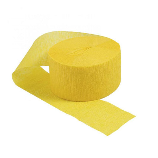 Streamer Paper 81' Roll Butter Yellow 6/pkg