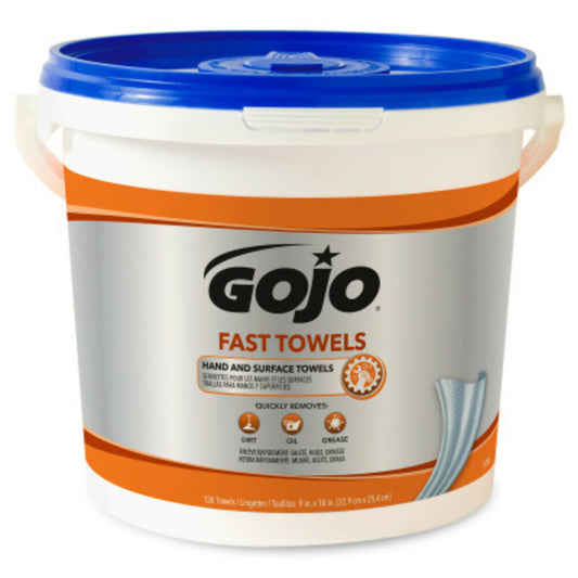 Lingettes nettoyantes ultra-résistantes GOJO Fast - 130 unités
