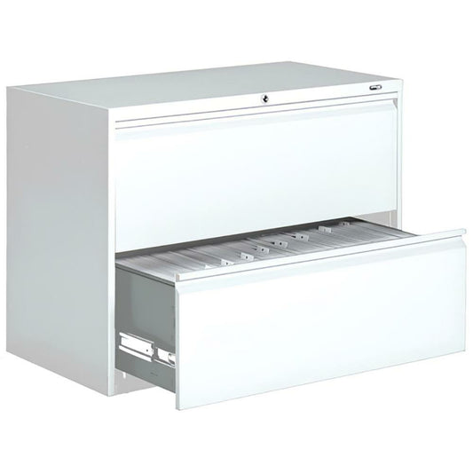 Lateral file 2 drawers fixed Office To Go from global white
