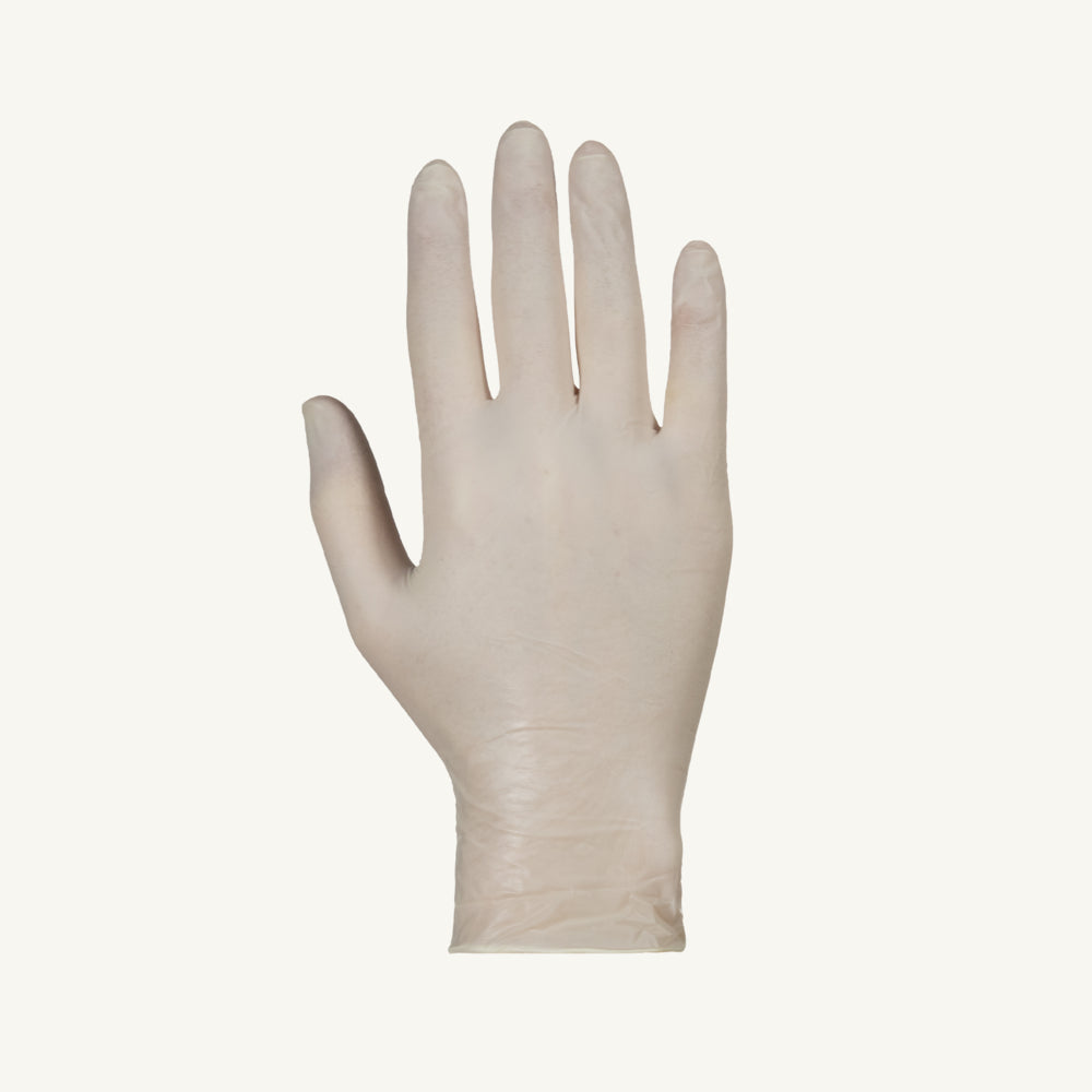 Gants médicaux en latex non poudrés KeepKleen – Blancs – Taille M – Paquet de 100