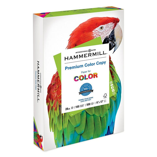 Papier couleur Hammermill, certifié FSC, 28 lb, 100 brillants, 11" x 17", 500 feuilles