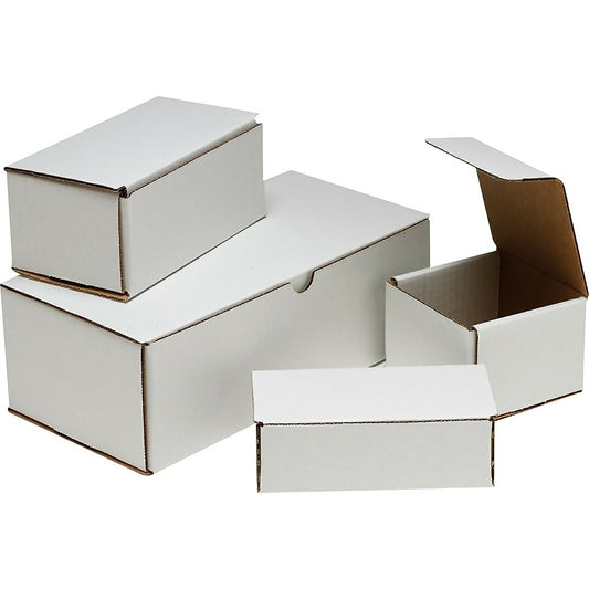 Crush-Proof Mailing Boxes, 8" x 4" x 2", 100 Pack