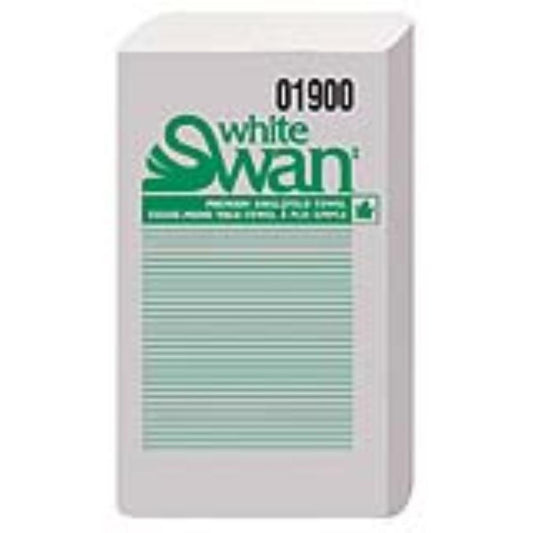 Serviette pliée simple White Swan - 250 feuilles/paquet - 16 paquets/paquet