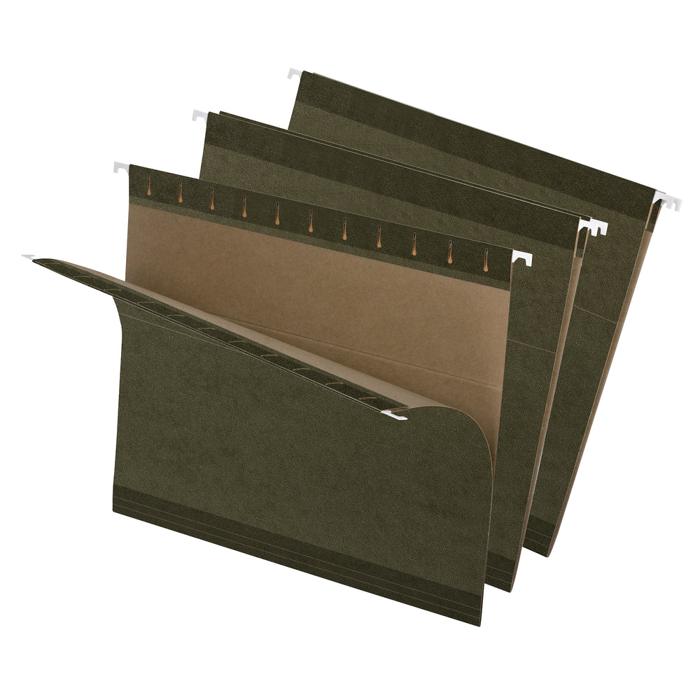 Chemises suspendues Pendaflex Reversaflex Premium colorées - Format lettre - Vert - Paquet de 25