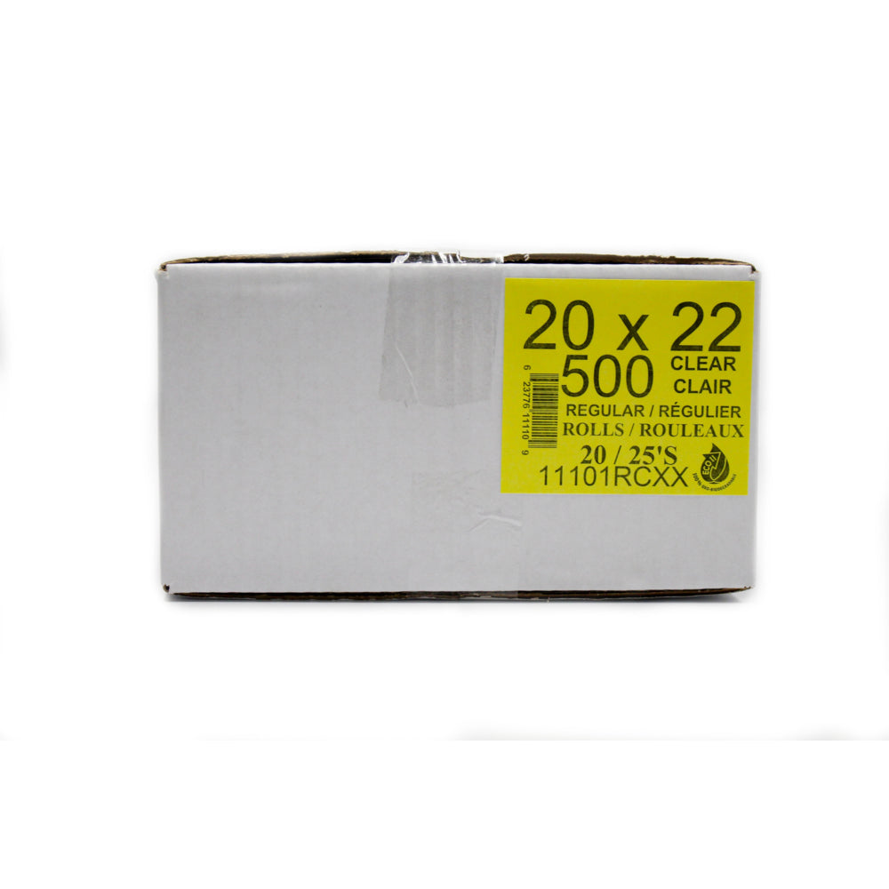 Eco II Oxo-Biodegradable Garbage Bags - 20" x 22 - Regular - Clear - 25/Roll - 500 Pack