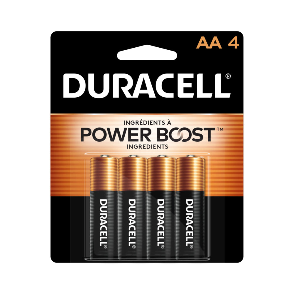 Piles alcalines AA Duracell Coppertop - Lot de 4