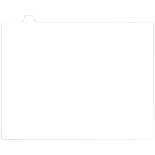 Onglets d'indexation Southwest - Non imprimés - Position 3 - Blancs - 15e coupe - 110 lb - Non perforés - Paquet de 25
