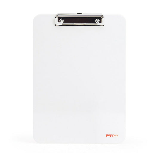 Poppin Clipboard - 9" x 12-1/2" - White