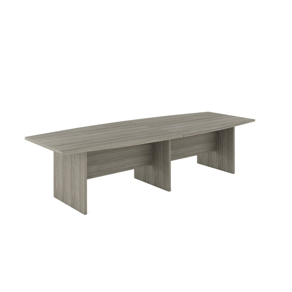 Offices to Go Newland Boat Shaped Boardroom Table - 120" - Light Grey