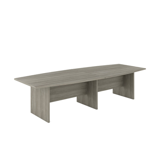 Table de conférence Newland en forme de bateau - 120 po - Gris clair