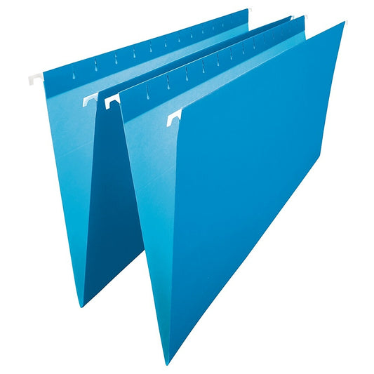 Chemises suspendues bleues Staples - Format légal - Paquet de 25