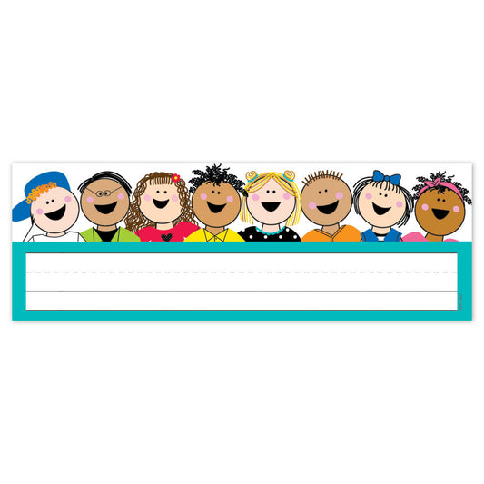 Creative Teaching Press Stick Kids Name Plates - 9.5" x 3.25" - 36 Pack