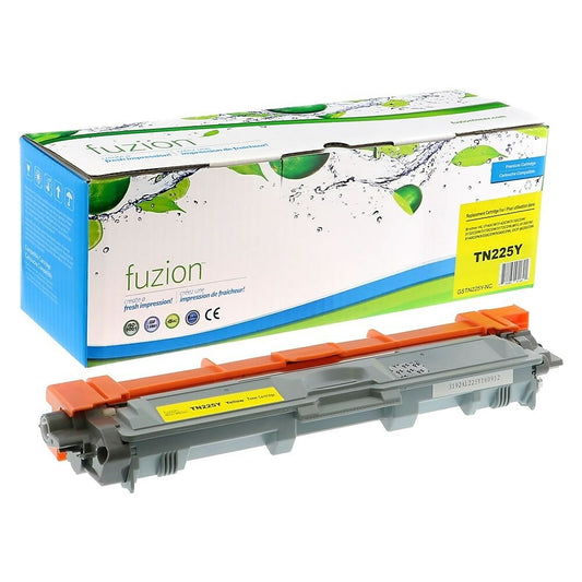 fuzion Brother TN225Y Compatible Toner Cartridge - High Yield - Yellow