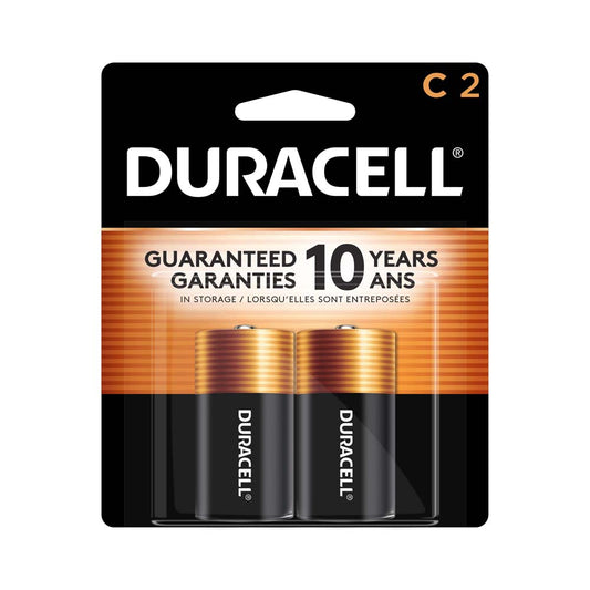 Piles Duracell Coppertop C - Lot de 2