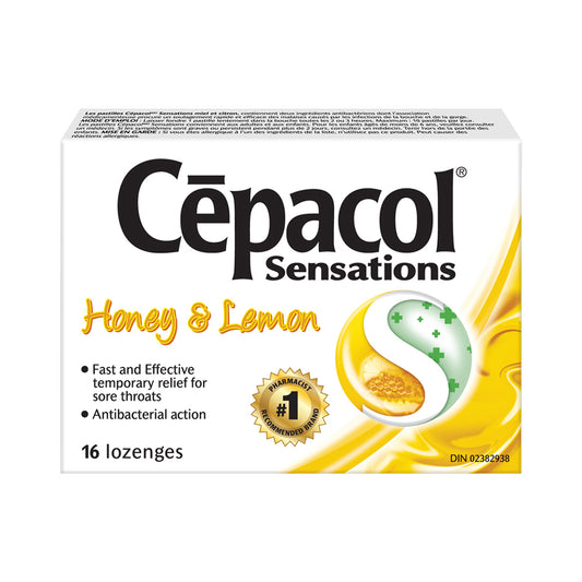 Pastilles Cepacol Sensations Miel et Citron - Paquet de 16