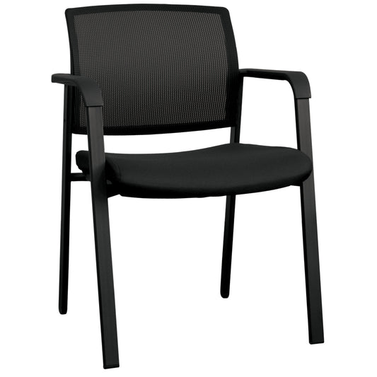 Horizon Activ Low Back Mesh Visitor/Guest Armchair - Black