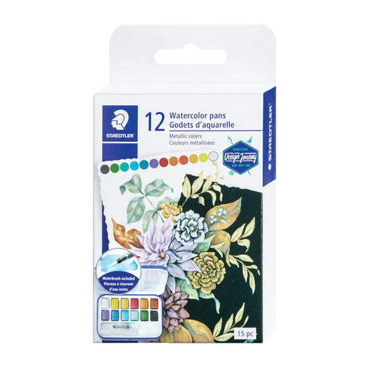 Staedtler Metallic Paint Pans - Assorted - 12 Pack