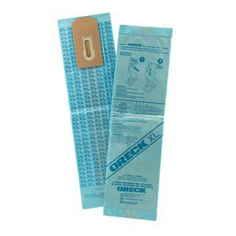 Sacs jetables Oreck PK80009 pour usage commercial vertical XL - Bleus - Paquet de 9