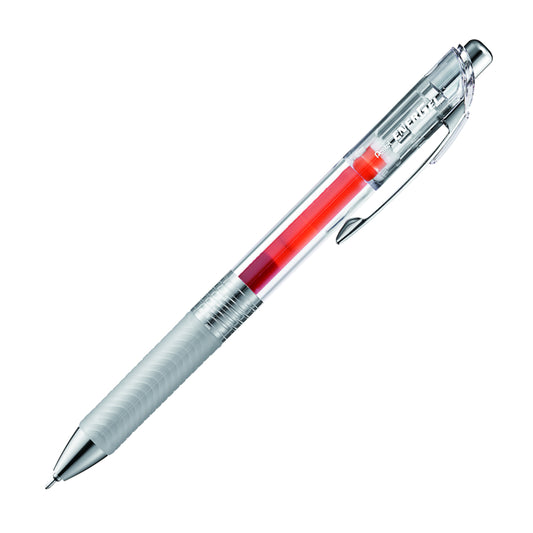 Pentel EnerGel Infree Retractable Liquid Gel Pen - 0.5mm Needle Tip - Orange Ink - 12 Pack
