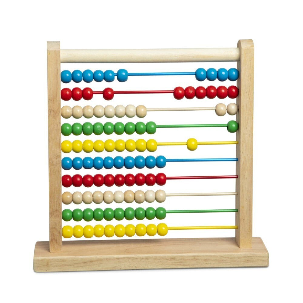 Melissa & Doug Classic Abacus Wooden Educational Counting Toy