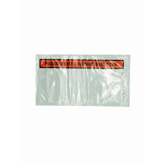 Belle Pak Packing Slip Envelopes - 5.5"W x 10"L - Clear - 1000 Pack