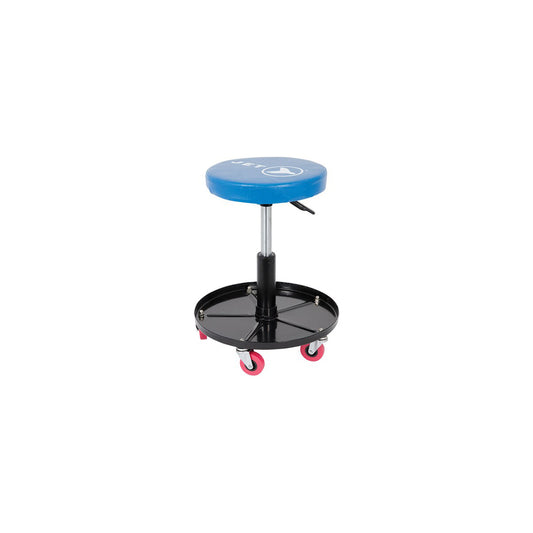 Jet Adjustable Mechanic's Roller Seat - Vinyl - 300 lbs Capacity - Blue