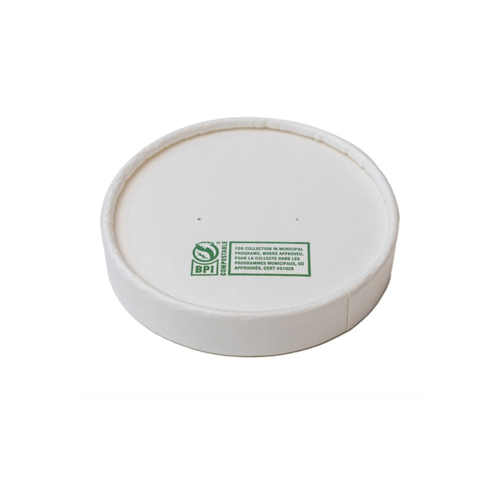 Eco-Packaging Lid for 6-10oz Soup Cups - 90mm - 500 Pack