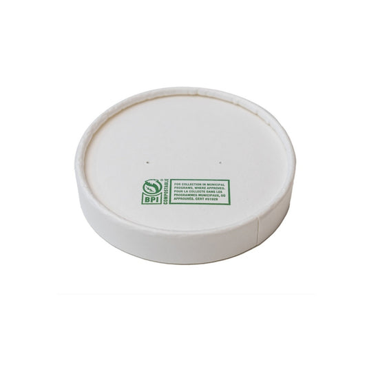 Eco-Packaging Lid for 6-10oz Soup Cups - 90mm - 500 Pack