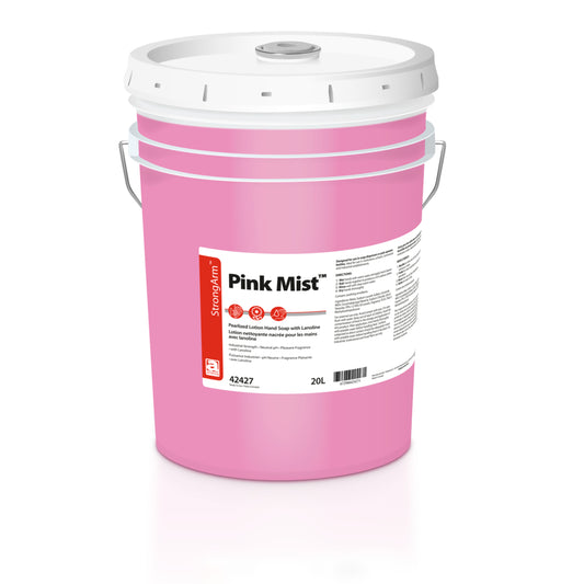 Savon pour les mains StrongArm Pink Mist Pearlized Lotion - 20 litres