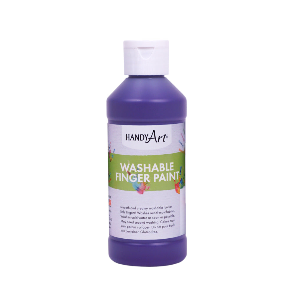 Peinture à doigts lavable Handy Art - Violet - 236 ml