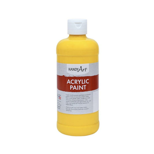 Peinture acrylique Handy Art, jaune primaire, 473 ml