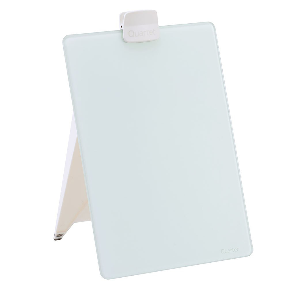 Chevalet de bureau effaçable à sec en verre Quartet - 9" x 11"