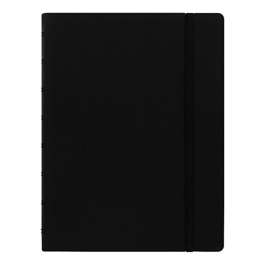 Carnet Filofax format A5, 8-1/4" x 5-3/16", 112 pages, noir