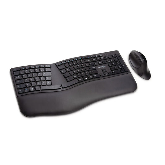 Kensington Pro Fit Ergo Wireless Keyboard and Mouse - Black
