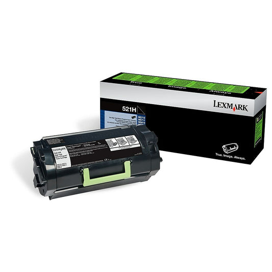 Cartouche de toner noir à rendement élevé Lexmark 521H (programme de retour)