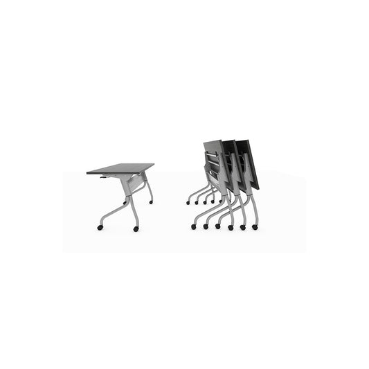 Offices to Go Ionic 72" x 24" Flip Top Table - Black