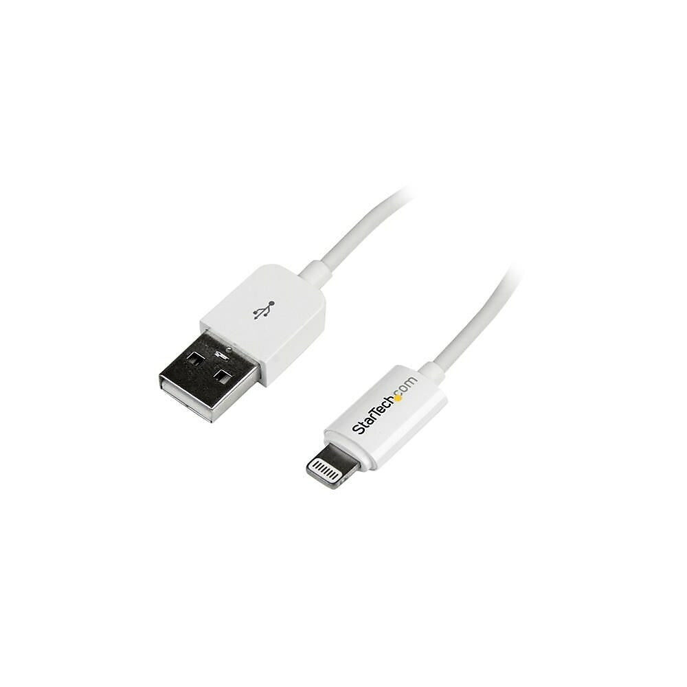 StarTech 3m (10ft) Long White Apple 8-pin Lightning Connector to USB Cable for iPhone / iPod / iPad