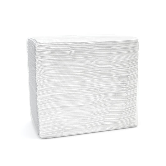 Cascades PRO Signature 1-Ply Double Recrepe Dinner Napkins - 1/6 Fold - 5 Packs of 100