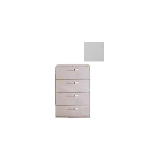 Classeur latéral Global 9300 Series 36 po à 4 tiroirs avec serrure - Gris