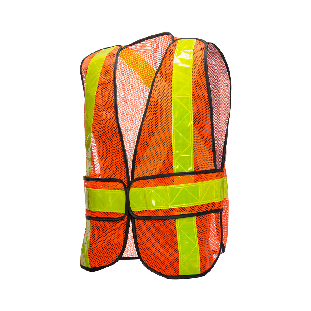 Wasip Five Point Tearaway Traffic Vest - Orange