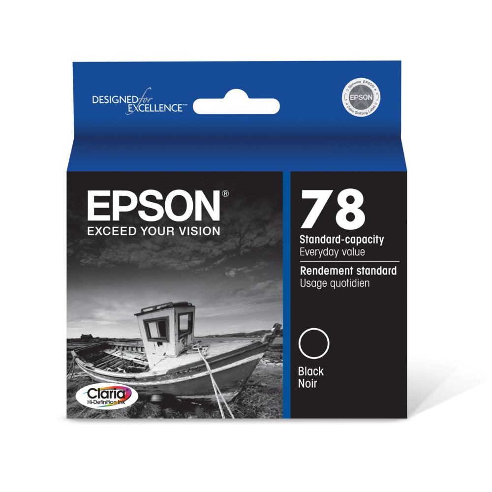 Epson T078 Ink Cartridge - Standard Capacity - Black