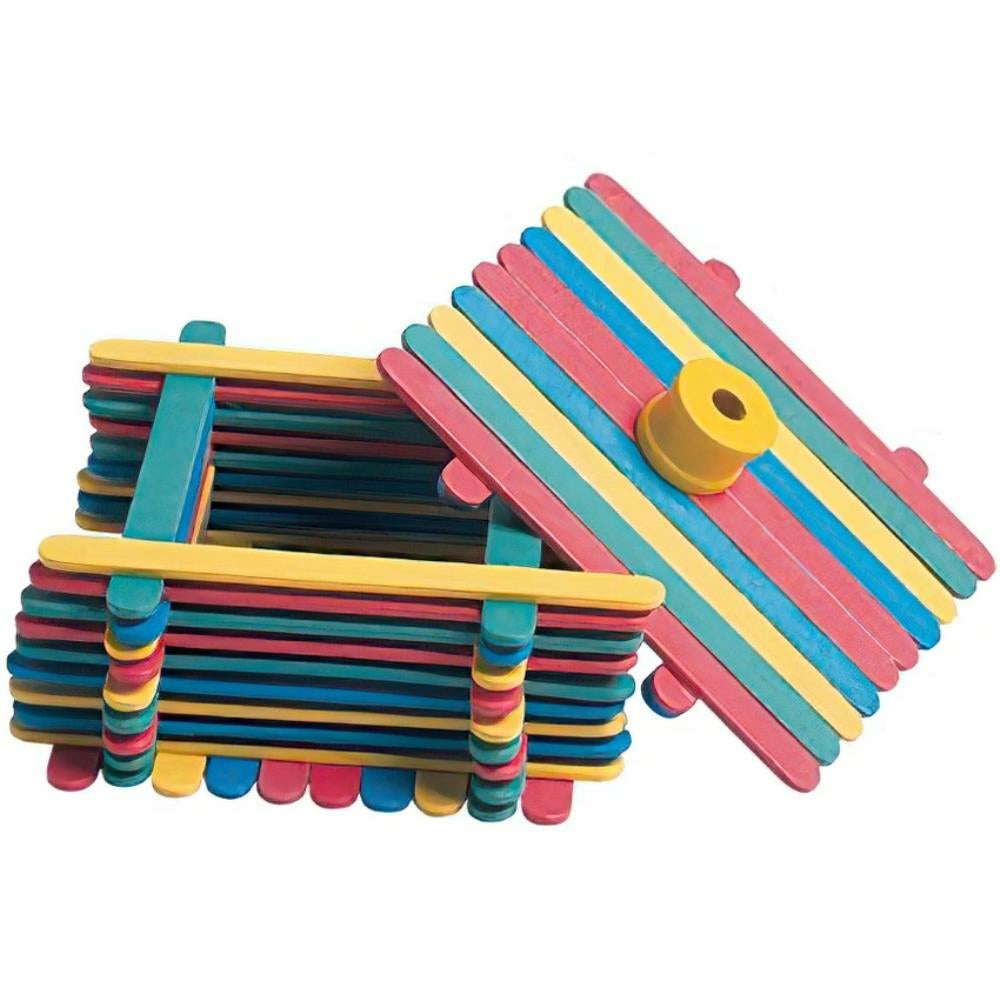 Bâtonnets de bricolage Creativity Street, teintes vives assorties, 11,4 cm x 0,95 cm, paquet de 1 000