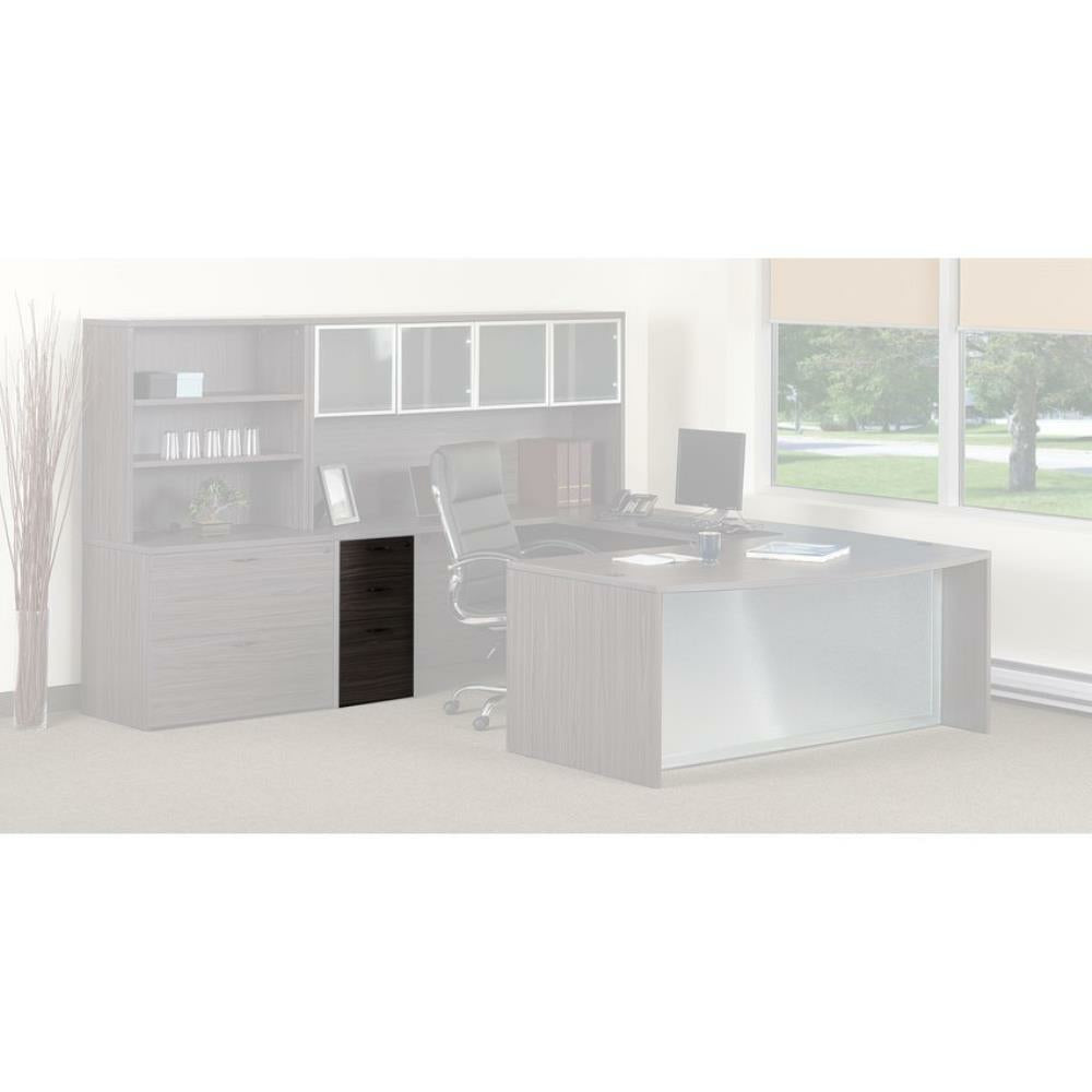 Caisson 3 tiroirs en noyer gris ardoise